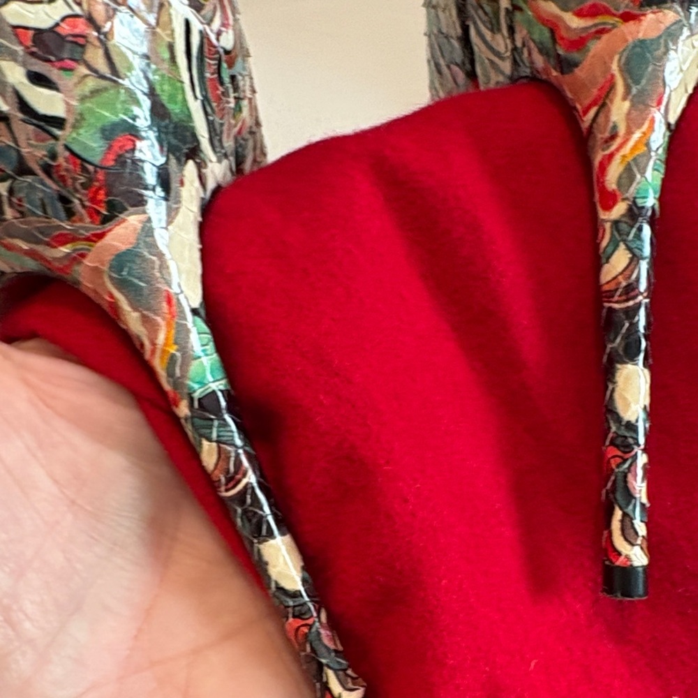 Christian Louboutin Handpainted Python Heels - image 8